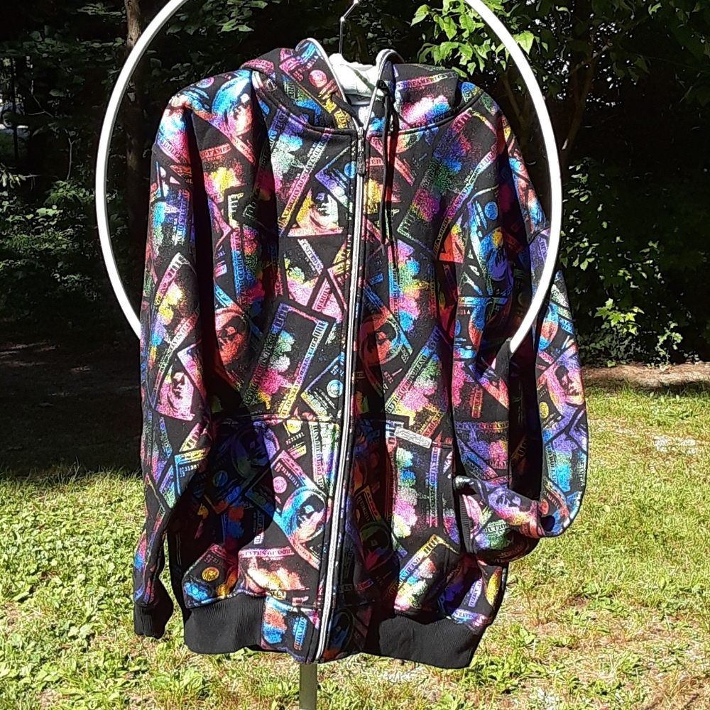 Johnny Blaze rainbow Benjamin's hoodie